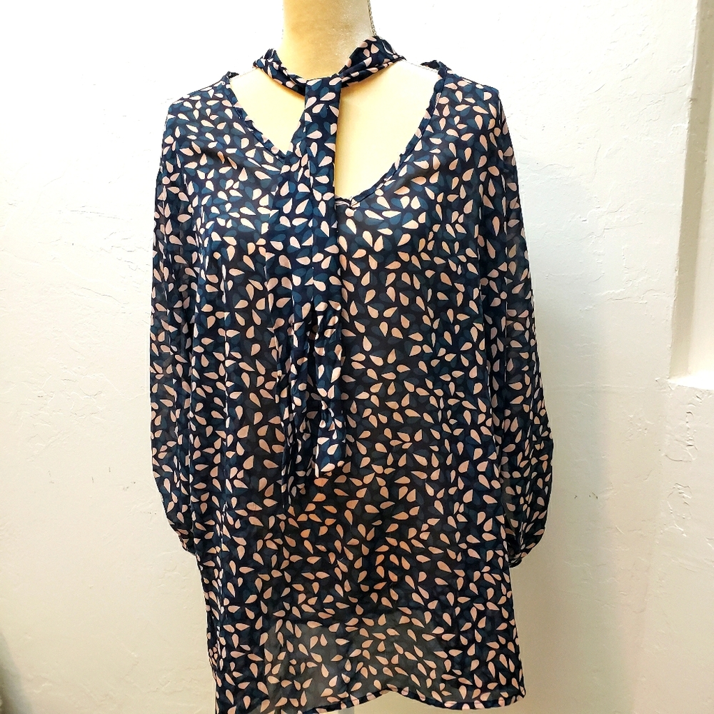 JONATHAN MARTIN blouse with tie neck